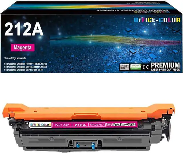 Main image of Ennovor 212A Magenta Toner Cartridge Replacement for HP 212A W2123A for HP Color Laserjet Enterprise M554, M555 Series, Color Laserjet Enterprise MFP M578 Series