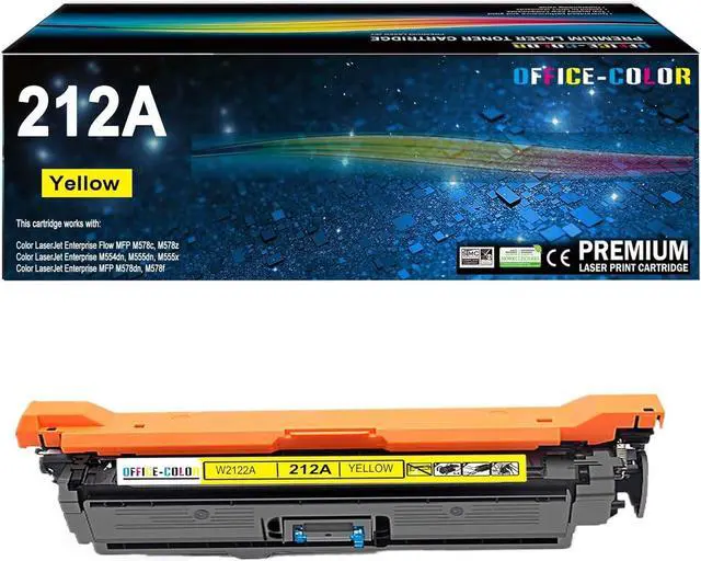 Main image of Ennovor 212A Yellow Toner Cartridge Replacement for HP 212A W2122A for HP Color Laserjet Enterprise M554, M555 Series, Color Laserjet Enterprise MFP M578 Series