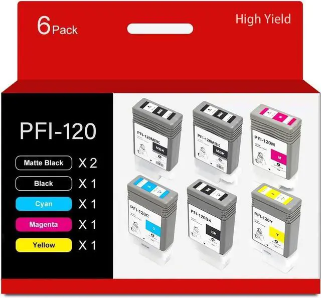 Ennovor PFI-120 Compatible for Canon PFI-120MBK PFI-120BK PFI-120C