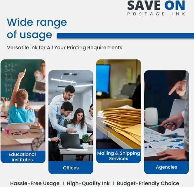 Alt view image 4 of 5 - Save On Postage Ink (2 Pack SL-798-0 Fluorescent Red Printer Ink Cartridge Compatible with Pitney Bowes Ink Cartridge, SendPro+, SendPro C Series C200/300/400 Postage Meters - Inkjet Printer Ink