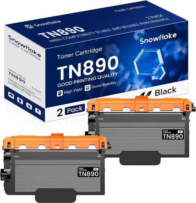 Main image of Ennovor TN890 TN-890 2 Pack Compatible TN-890 Ultra High Yield Toner Cartridge Replacement for Brother MFC-L6900DW HL-L6400DW HL-L6250DW MFC-L6750DW Toner Printer.