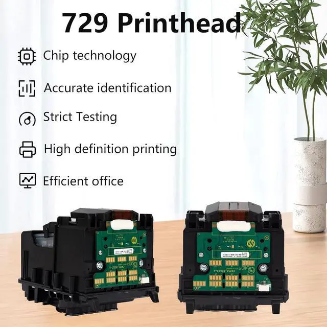 Alt view image 4 of 7 - 729 Printhead (F9J81A) Compatible with hp DesignJet T830 MFP & T730 Large Format Plotter Printers,729 Print Head Replacement Kit Fit hp Printers,Fast chip Recognition