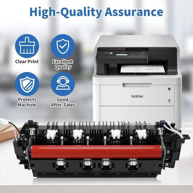 Alt view image 5 of 6 - D00N0D001 Fuser Unit Kit Replacement Compatible with Brother Printer HL-L3270CDW HL-L3290CDW MFC-L3750CDW MFC-L3770CDW Laser Printer 15000 Yield