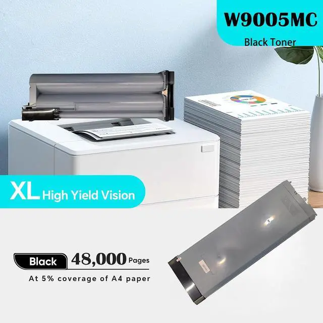 Alt view image 3 of 5 - W9005MC Black Toner Cartridge Compatible with Managed Flow MFP E72525z E72525dn E72530dn E72530z E72535dn E72535z Printers (1-Pack)
