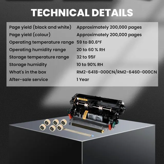 Alt view image 5 of 7 - Ennovor 41X1225 Printer Maintenance Kit,41X1225 Fuser Kit Replacement for MS621, MS622, MX622 Printer, 41X1225 Fuser Unit 110V, 200K Yield