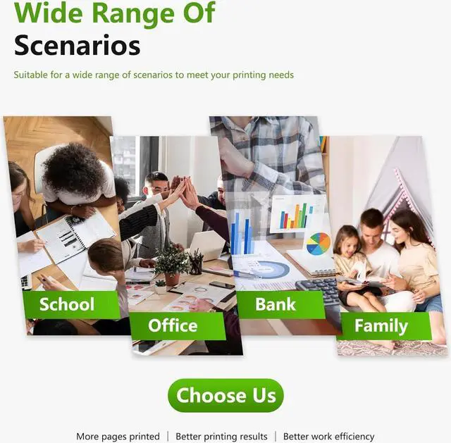 Alt view image 6 of 7 - 972X Ink Cartridges High Yield Combo Pack (5-Pack, 2Black/1Cyan/1Magenta/1Yellow) Compatible 972X 972 Ink Cartridge Replacement for HP Pagewide MFP P57750DW Pro 452dn 452dw 552dw 477dw 577dw Printer