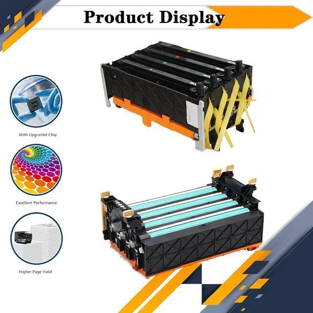 Alt view image 5 of 7 - Ennovor C2150cn C2150cdn 330-3108 Y459D KGR81 Imaging Drum Kit, Compatible for Dell 1320c 2150cdn 2150cn 2130cn 2135cn 2155cdn 2155cn Printers [High Print Volume with Chip] 1 Set