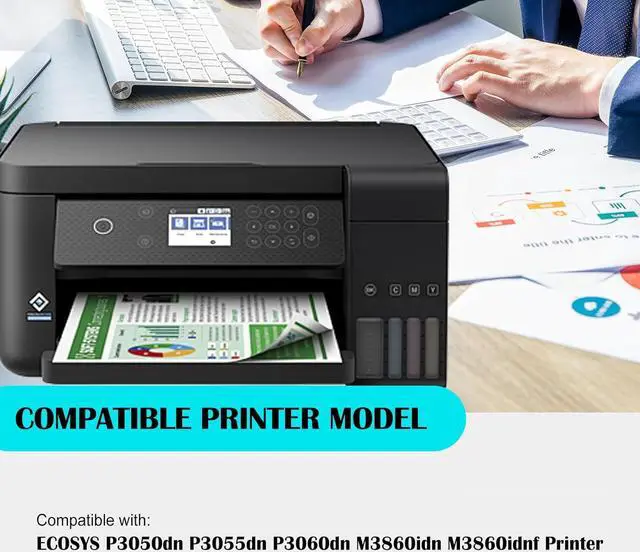 Alt view image 2 of 6 - Ennovor TK3172 TK-3172 Black Toner Cartridge Compatible 1T02T80US0 Toner Kit Replacement for Kyo cera ECOSYS P3050dn P3055dn P3060dn M3860idn M3860idnf Printers(2-Pack)