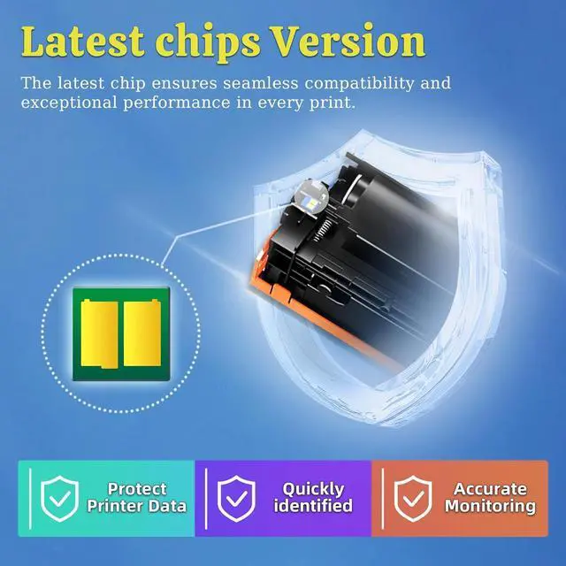 Alt view image 4 of 7 - 128A Toner Cartridge 4-Pack Replacement   128A CE320A Black Toner Cartridge, Compatible for Pro CP1525n CP1525nw CM1415fn CM1415fnw Printer