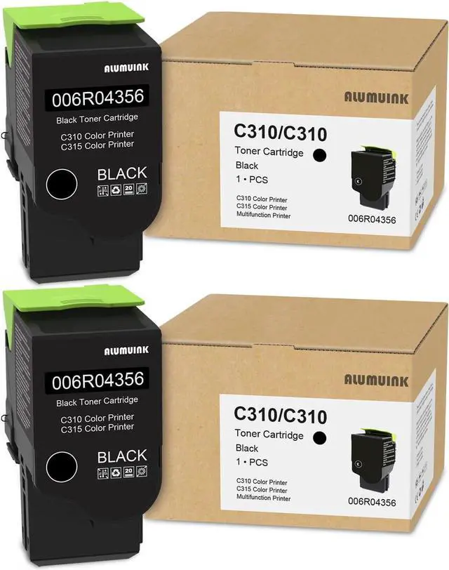 Main image of Ennovor C310 C315 Black Toner Cartridge 2-Pack Replacement for Xerox 006R04356 Toner for C310 C315 C310DNI C315DNI Toner Printer, (3,200 Page-Yield)