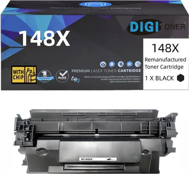 Main image of Ennovor 148X W1480X Toner Cartridge (with Chip) Black Compatible Replacement for 148X W1480X for HP Laserjet Pro 4001dw 4001dn 4001n MFP 4101fdw 4101fdn Printer Toner (1 Pack-Black)