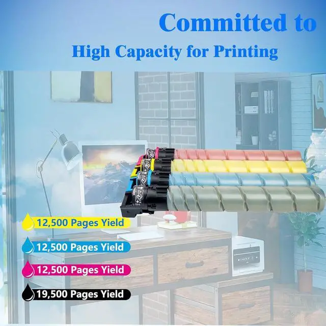 Alt view image 3 of 5 - Ennovor CS921 CS92X High Capacity Toner Cartridge Replacement for Lexmark CS92x CS921 CS923 CX920 CX921 CX922 CX923 CX924 CX92X CX921DE Printer.76C00K0 76C00C0 76C00M0 76C00Y0