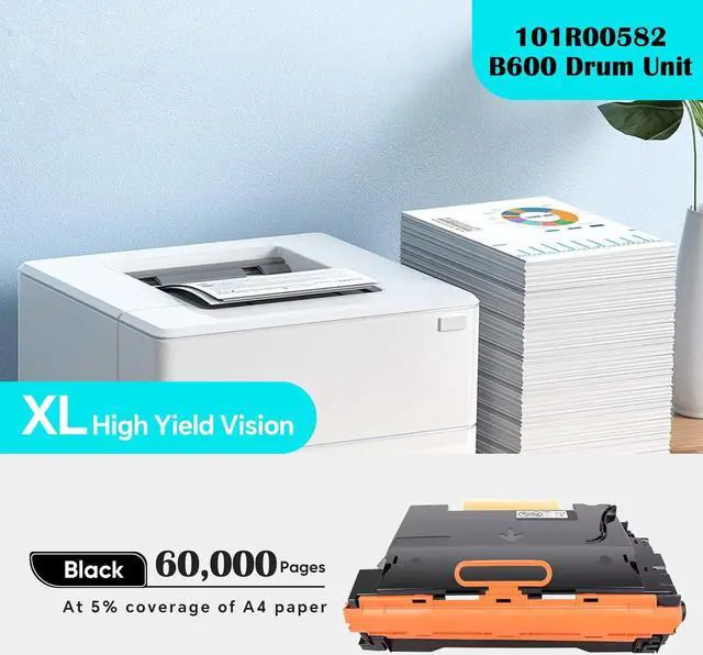 Alt view image 3 of 5 - Versalink B600 Drum Unit 101R00582 Drum Cartridge Replacement for Xerox VersaLink B600 B605 B610 B615 Printer Drum Cartridge (60,000 Pages)