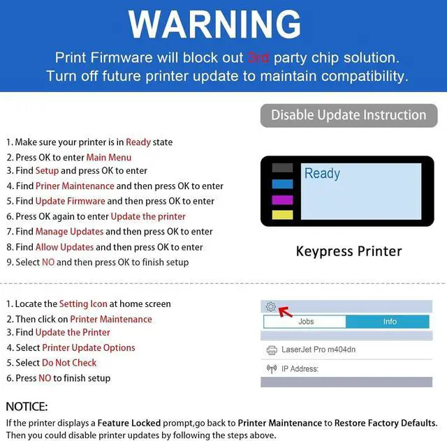 Alt view image 5 of 7 - NineLeaf 2 Pack 58X [with Chip] Compatible Black Toner Cartridge Replacement   58X CF258X 58A CF258A to use for Laser Jet MFP M428fdw M428dw M428fdn Pro M404n M404dn M404dw M428 M406 Printer