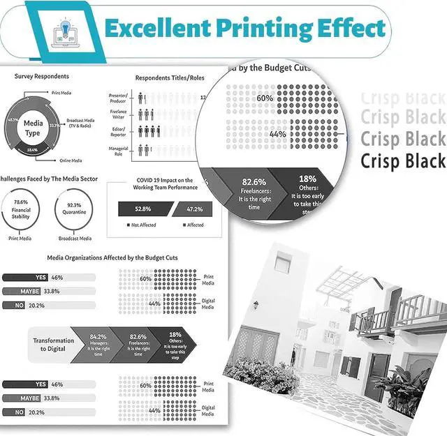 Alt view image 5 of 7 - S5840 Toner Compatible Toner Cartridges Replacement for Dell 593-BBXX 593-BBXU 593-BBXW 593-BBXV Use for S5840DN S5840CDN Printer (Black)