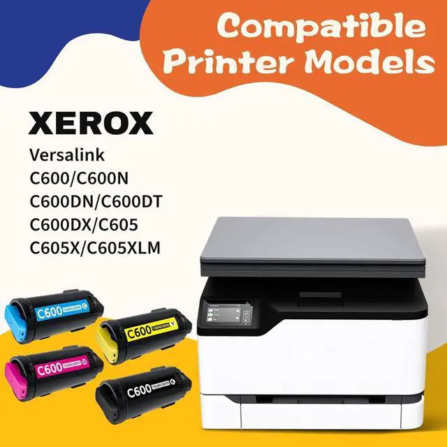 Alt view image 2 of 6 - Ennovor Versalink C600 C605 Compatible Toner Cartridge Replacement for Xerox Versalink C605 C600 C600N 106R03896 106R03897 106R03898 106R03899. (4 Pack)
