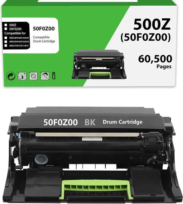 Main image of 50F0Z00 Remanufactured Drum Unit Replacement for Lexmark 50F0Z00 500Z 500ZG 50F0Z0G MS310d MS310dn MX310dn MS410d MS410dn MX410de MS415DN MS510dn MX510de MX511dte Printer