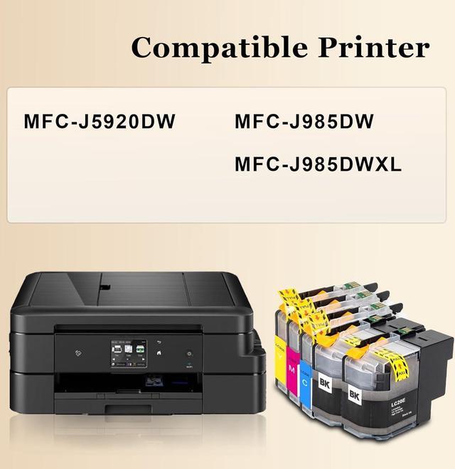 Alt view image 2 of 6 - LC20E High Yield Ink Cartridges(15-Pack, 6BK/3C/3M/3Y) - Loets Compatible LC20E Ink Cartridges Replacement for Brother LC20E Ink MFC-J5920DW MFC-J985DW MFC-J985DWXL Printer, LC20E Ink Cartridge