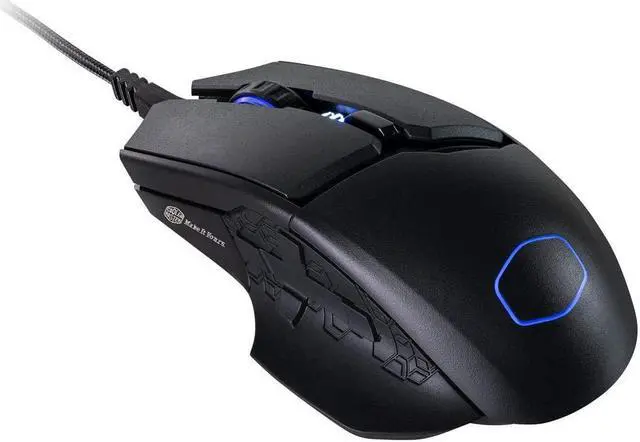 Alt view image 11 of 17 - Cooler Master MM830 Gaming Mouse with 24, 000 DPI Sensor, Hidden D-Pad Buttons, 4-Zone RGB, and Precision Wheel