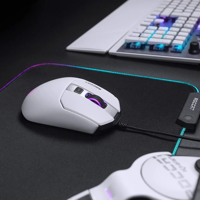 Alt view image 5 of 7 - Kain 122 Aimo RGB PC Gaming Mouse - White