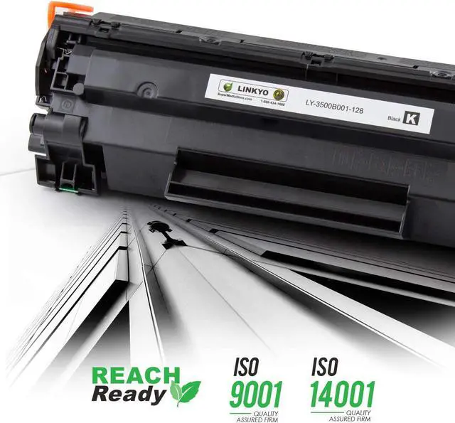 Alt view image 4 of 7 - LINKYO Compatible Toner Cartridges Replacement for Canon 128 (Black, 2-Pack)