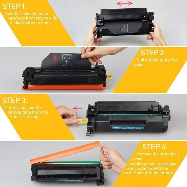 Alt view image 2 of 7 - v4ink 3PK Compatible CF280A CRG119 Toner Cartridge Replacement for HP 80A CF280A Toner Cartridge Black Ink for HP Pro 400 M401N M401DN M401DNE M401DW HP MFP M425DN M425DW Printer
