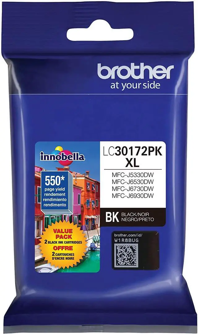 Alt view image 9 of 13 - Brother LC30172PK High Yield Ink Cartridge - Dual Pack - Black