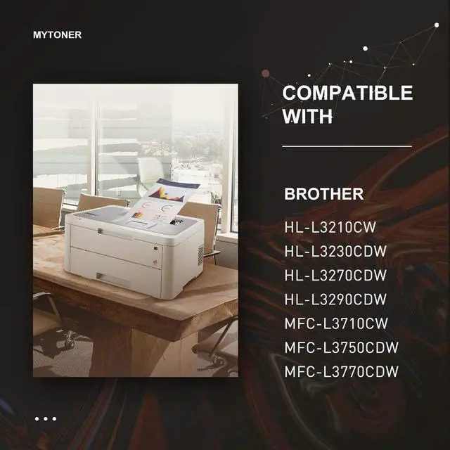 Alt view image 2 of 5 - MYTONER Compatible Toner Cartridge Replacement for Brother TN227 TN-227 TN227bk TN223 TN-223 Toner for HL-L3230CDW HL-L3290CDW HL-L3210CW MFC-L3770CDW MFC-L3750CDW MFC-L3710CW Printer (4 Pack)