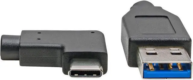 Alt view image 3 of 5 - TRIPP LITE USB C to USB-A Cable Right Angle 3.1 5 Gbps Type C, 3' (U428-003-CRA)