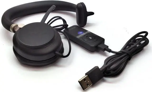 Alt view image 4 of 7 - Yealink Headset UH38 Bluetooth USB Wired Teams Certified with Noise-Cancelation