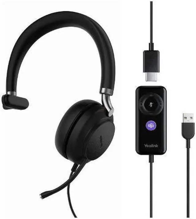 Main image of Yealink Headset UH38 Bluetooth USB Wired Teams Certified with Noise-Cancelation