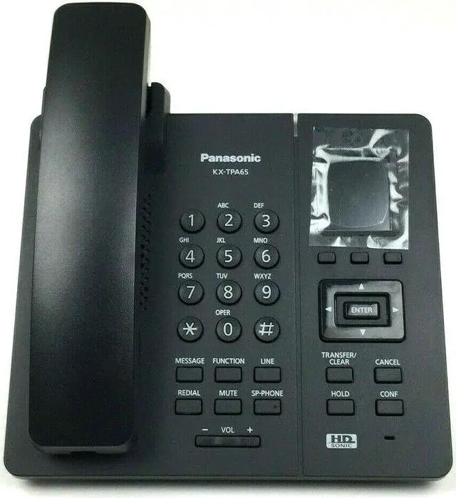 Alt view image 5 of 5 - Panasonic KX-TPA65 Business Phone Desktop Wireless 1.8" Color LCD HD Audio Desk