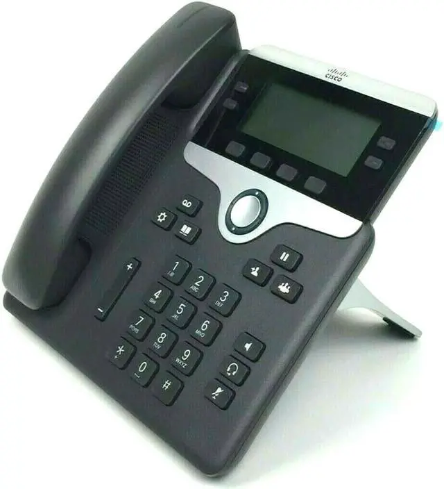 Alt view image 4 of 6 - Cisco 7841 IP Phone, 4 x Total Line - VoIP - 3.5" - 2 x Network (RJ-45) - PoE Ports