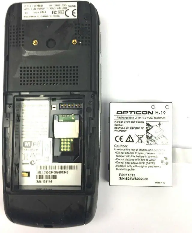 Alt view image 6 of 8 - Opticon H-19B Mobile Handheld Computer Barcode Scanner with 2D Imager