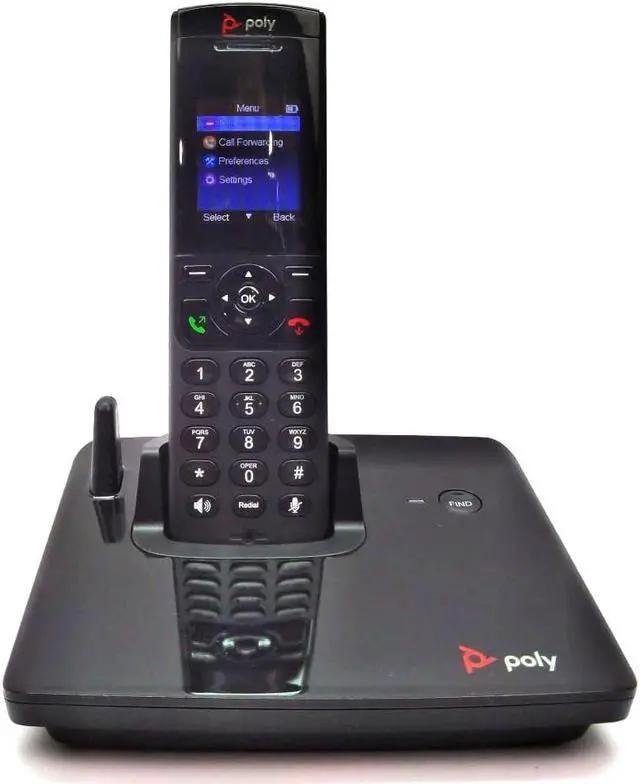 Alt view image 5 of 7 - Polycom VVX D230 DECT IP Phone, PSU, NA (2200-49230-001)
