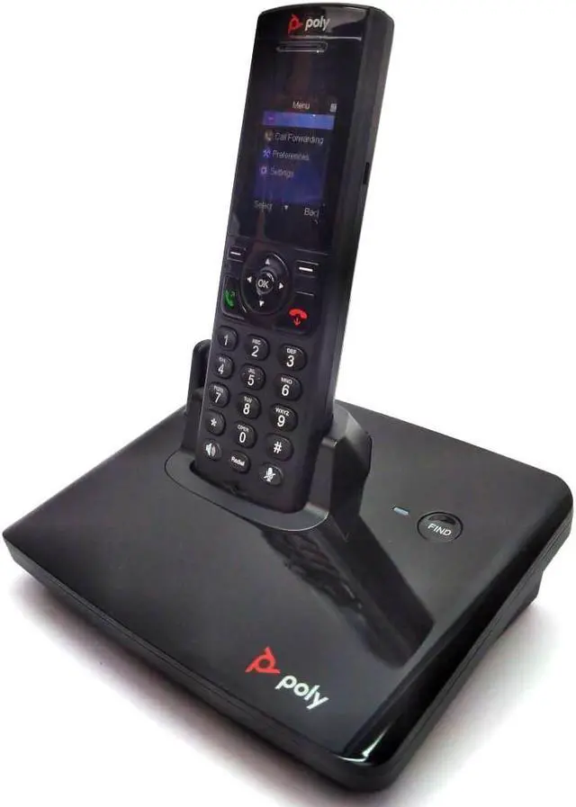 Alt view image 6 of 7 - Polycom VVX D230 DECT IP Phone, PSU, NA (2200-49230-001)
