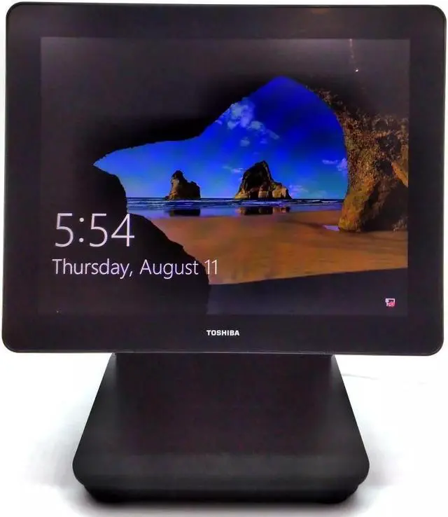 Alt view image 2 of 7 - Toshiba TCx800 All in One 6200-E0C Point of Sale Touchscreen P3AA01232300 New