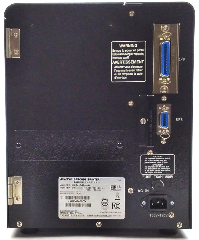 Alt view image 5 of 7 - SATO M-84Pro-6 Industrial Barcode Label Printer Direct Thermal WWM846001