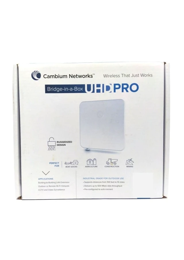 Alt view image 6 of 6 - Cambium UHD PRO Outdoor Ethernet Bridge-in-a-Box UHD PRO Wireless C058901C901B