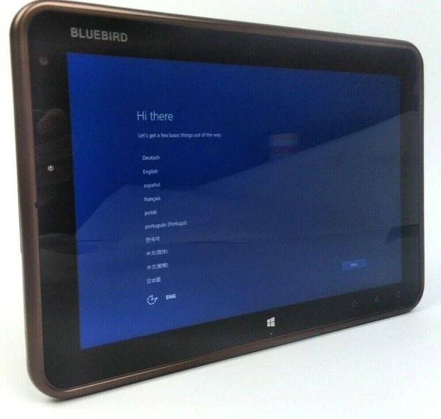 Alt view image 2 of 7 - Bluebird ET100-WNLH Rugged Touch Mobile Tablet Computer Win 10 10.1" WXGA