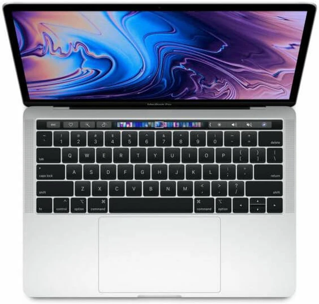 Main image of Apple MacBook Pro Laptop Core i5 2.3GHz 8GB RAM 512GB SSD 13" Silver MR9V2LL/A (2018) - Very Good Condition