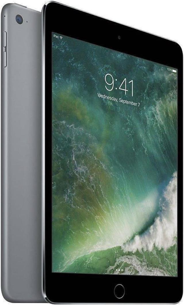 Refurbished: Apple iPad mini 4 (4th Gen) 16GB - Wi-Fi + Cellular Unlocked -  7.9 - Space Gray - (2015) - Very Good Condition - Newegg.com