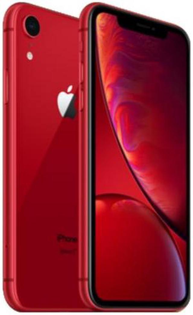 Refurbished: Apple iPhone XR 128GB Fully Unlocked Verizon T-Mobile ATu0026T 4G  LTE (2018) - Red - Newegg.com