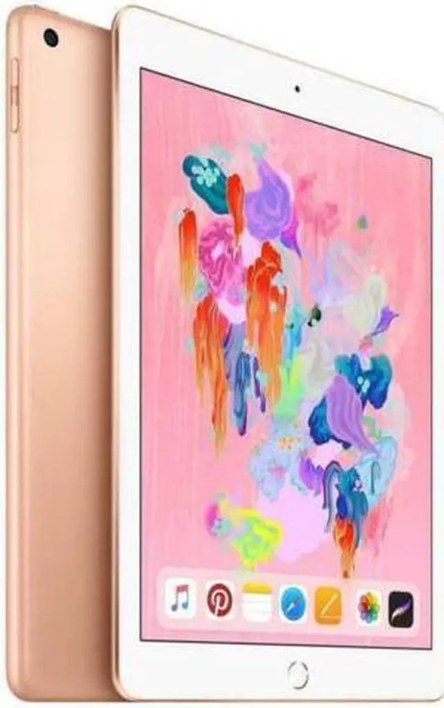Alt view image 3 of 7 - Apple iPad 6th Gen 32GB Wifi + Cellular Unlocked, 9.7in - Gold