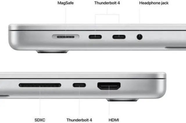 Alt view image 4 of 4 - Apple MacBook Pro Laptop Apple M2 Pro 12-Core CPU 19-Core GPU 16GB RAM 1TB SSD 16" Silver MNWD3LL/A (2023) - Excellent Condition