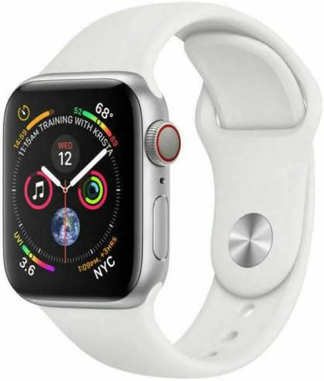 Main image of Apple Watch Series 4 44mm GPS - Silver Aluminum Case - White Sport Band (2018) - Good Condition