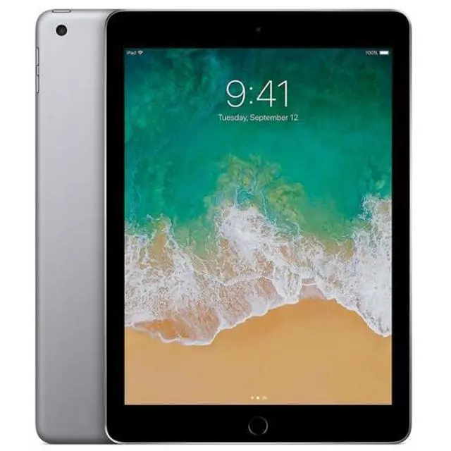 Main image of Apple iPad 5 (5th Gen) 128GB - Wi-Fi - 9.7" - Space Gray - (2017) - Very Good Condition