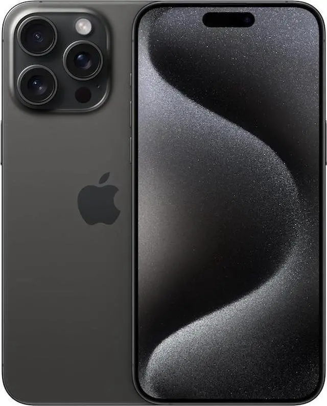Main image of Apple iPhone 15 Pro Max 256GB Unlocked (2023) - Black Titanium - Excellent Condition