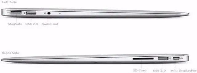 Alt view image 2 of 3 - Apple MacBook Air Laptop Core i5 1.8GHz 8GB RAM 128GB SSD 13" Silver MQD32LL/A (2017) - Very Good Condition