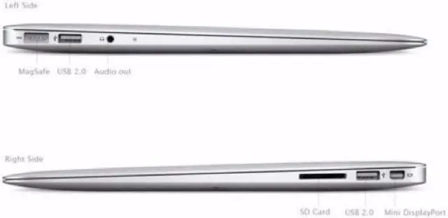 Alt view image 2 of 2 - Apple MacBook Air Laptop Core i5 1.7GHz 4GB RAM 64GB SSD 13" Silver MD628LL/A (2012) - Very Good Condition